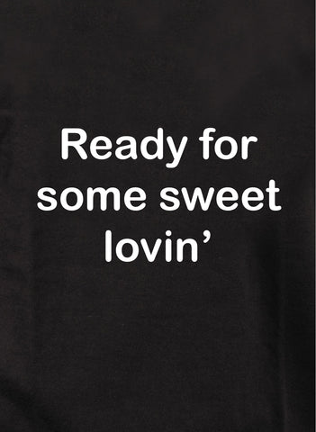 Prêt pour un T-Shirt d'amour doux