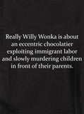 Vraiment Willy Wonka parle d'un chocolatier excentrique T-Shirt