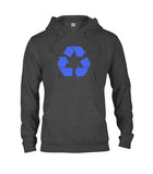 Camiseta con símbolo de reciclaje