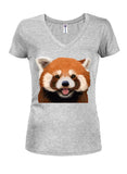 Red Panda Juniors V Neck T-Shirt