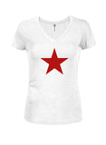 Red Star Juniors V Neck T-Shirt