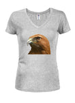 Red Tailed Hawk Juniors V Neck T-Shirt