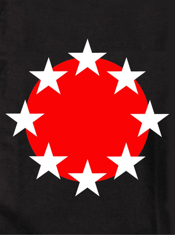Red dot stars circle Kids T-Shirt