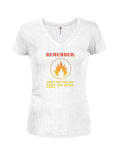 Remember first you pillage THEN you burn Juniors V Neck T-Shirt