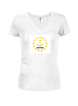 Rhode Island State Flag Juniors V Neck T-Shirt