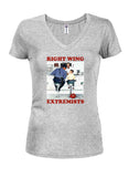 Right Wing Extremists Juniors V Neck T-Shirt