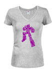 Robot Attacking Juniors V Neck T-Shirt