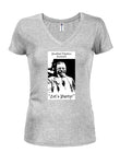 Président Theodore Roosevelt Let's Party Juniors T-shirt à col en V