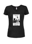 Presidente Theodore Roosevelt Rough Riders Mount Up Juniors Camiseta con cuello en V