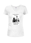 President Theodore Roosevelt Rough Riders Mount Up Juniors V Neck T-Shirt