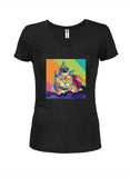 Royal Cat Juniors V Neck T-Shirt
