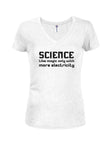 SCIENCE Like magic only with more electricity Juniors V Neck T-Shirt