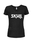 SKULL T-Shirt Col V Juniors