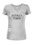 SOTALLY TOBER Camiseta con cuello en V para jóvenes