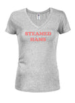 Steamed Hams Juniors V Neck T-Shirt