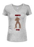 Sasquatch Attack Juniors V Neck T-Shirt