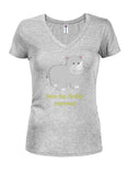 Save the chubby unicorns! Juniors V Neck T-Shirt