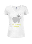 Save the chubby unicorns! Juniors V Neck T-Shirt