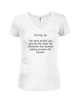 Scoring tip:  The more alcohol you give me T-Shirt