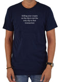 Vender tu criptografía en la camiseta dip