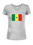 T-shirt col en V junior drapeau sénégalais