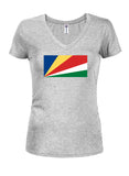 Seychellois Flag Juniors V Neck T-Shirt