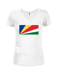 Seychellois Flag Juniors V Neck T-Shirt