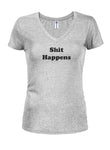 Shit Happens T-shirt à col en V pour juniors