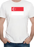Camiseta de la bandera de Singapur