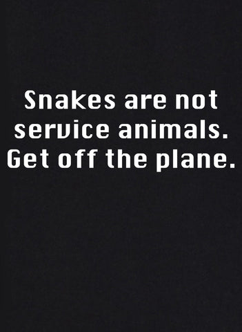 Les serpents ne sont pas des animaux d'assistance. Descendez de l'avion T-shirt enfant