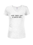 Certaines choses ne peuvent pas être invisibles bro T-shirt col en V junior