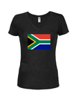 South African Flag Juniors V Neck T-Shirt