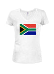 South African Flag Juniors V Neck T-Shirt