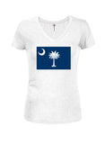 South Carolina State Flag Juniors V Neck T-Shirt