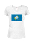 South Dakota State Flag Juniors V Neck T-Shirt