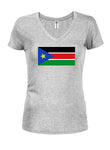 South Sudanese Flag Juniors V Neck T-Shirt