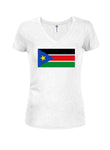 South Sudanese Flag Juniors V Neck T-Shirt