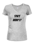 Space monkey Juniors V Neck T-Shirt