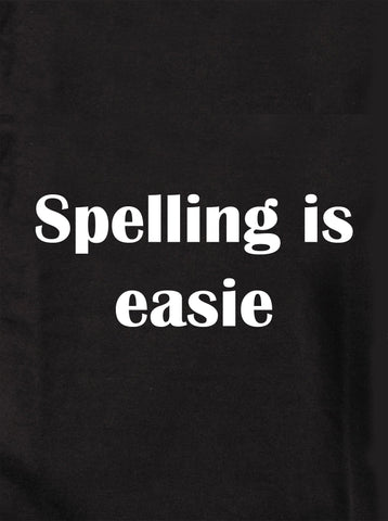 La ortografía es fácil Camiseta para niños