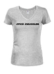 Spice Smuggler Juniors V Neck T-Shirt