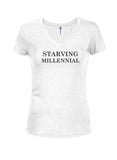 Starving Millennial Juniors T-shirt à col en V