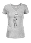 Estatua de David ¡Mira mah pecs! Camiseta con cuello en V para jóvenes