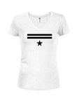 T-shirt à col en V Stripes and Star Juniors