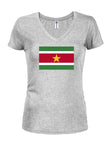 Surinamese Flag Juniors V Neck T-Shirt