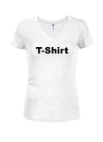 T-Shirt Juniors V Neck T-Shirt