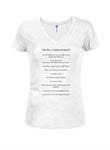 The Ten Commandments Juniors V Neck T-Shirt