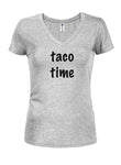 Taco Time Juniors V Neck T-Shirt