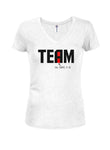 Team There it is Juniors V Neck T-Shirt