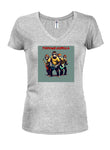 Teenage Gorilla Juniors Camiseta con cuello en V