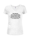 The Internet Net Result - Camiseta con cuello en V para jóvenes